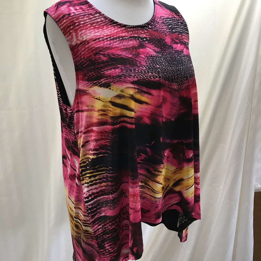 Sharon Max colorful tank top with swing back